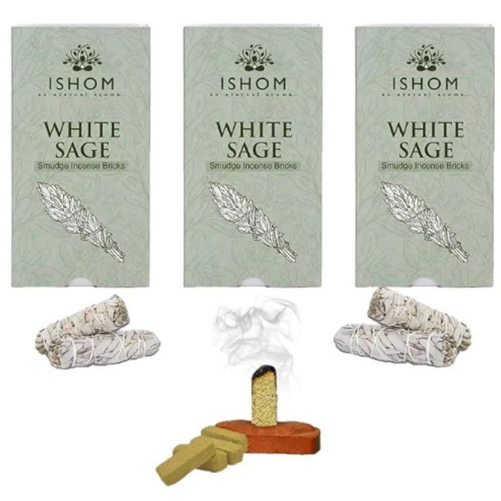 White Sage Incense Bricks (Pack of 3)