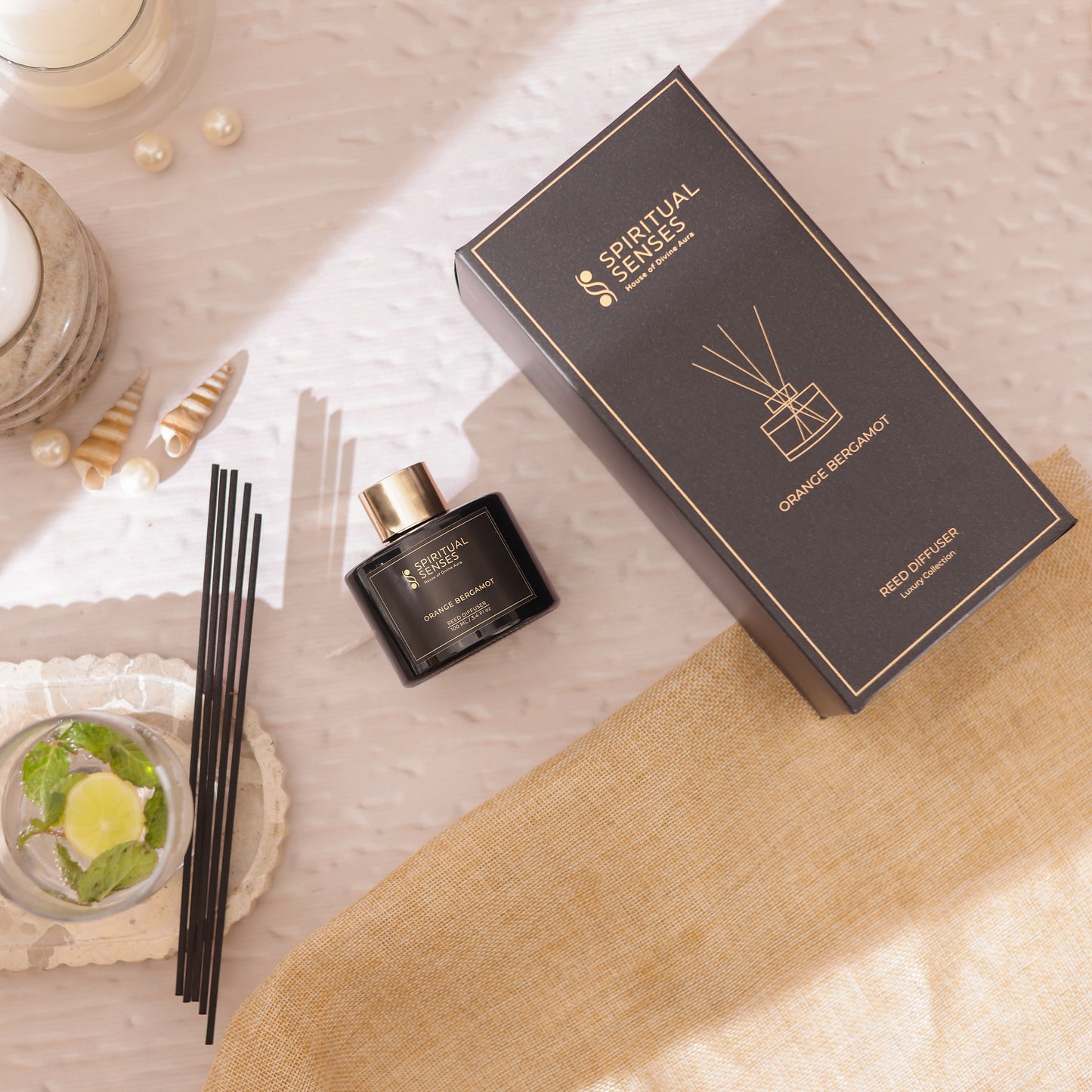 Orange Bergamot Luxury Reed Diffuser