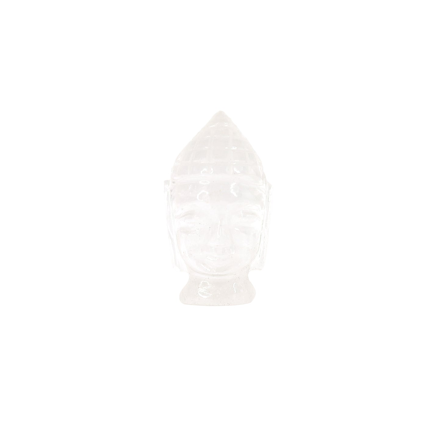 Crystal Quartz Buddha Head