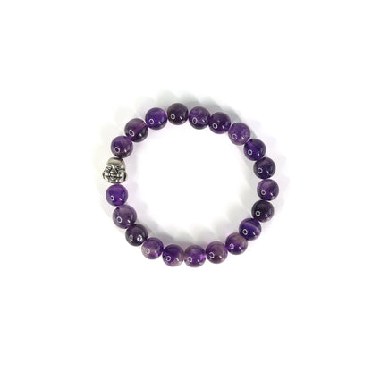 Amethyst  Beads Bracelet