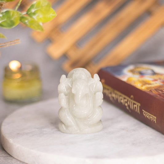 aventurine ganesha statue