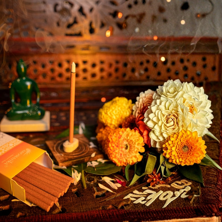 Combo of 3 Dhoop Sticks (Guggal, Sandal Musk, White Rose)