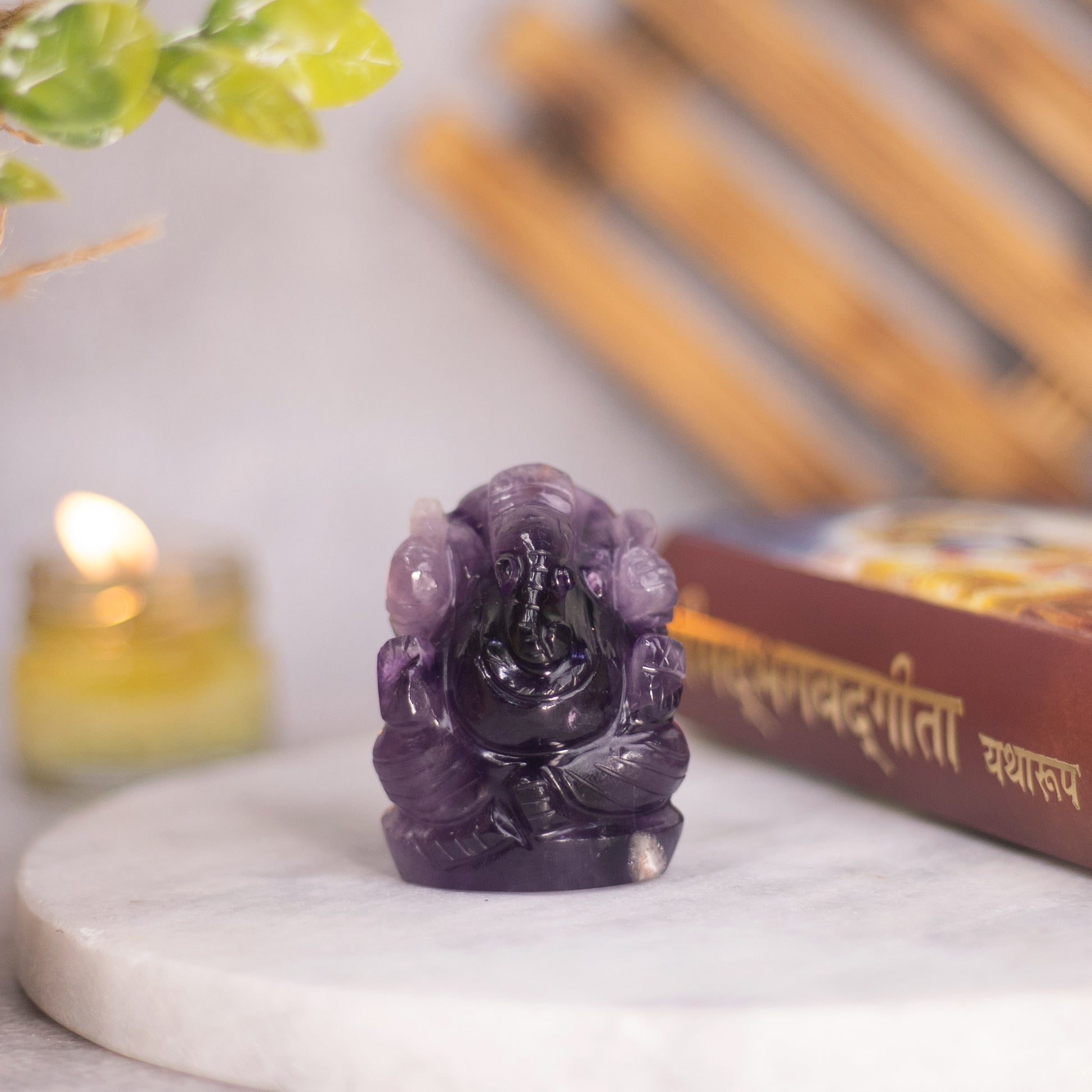 amethyst crystal ganesh ji