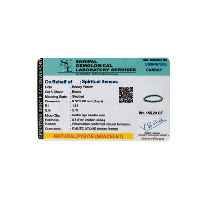 Pyrite Gemstone Bracelet