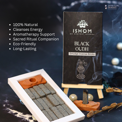 Black Oudh Incense Bricks