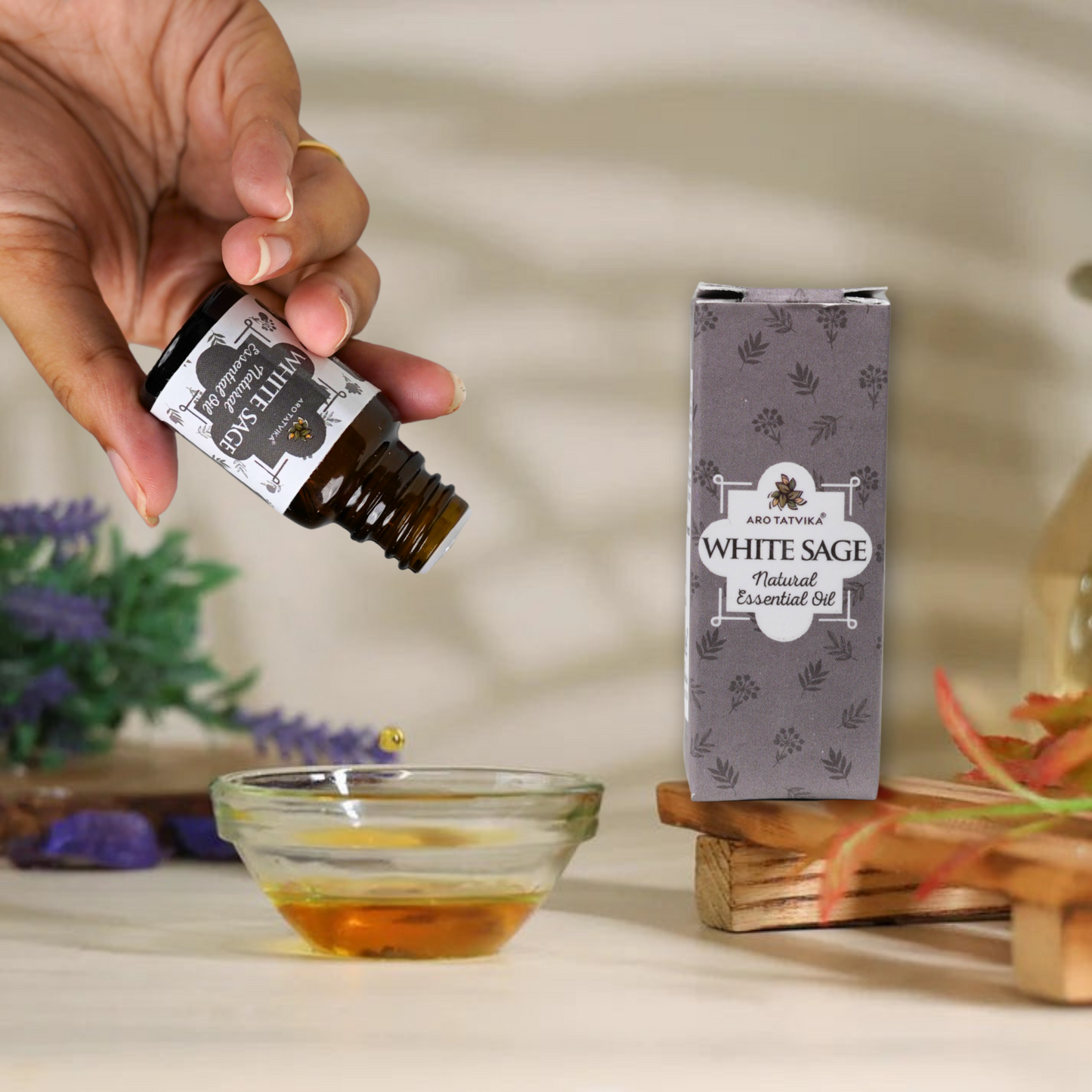 White Sage Essential Oil for Cleanse Negative Energy | 100% Pure