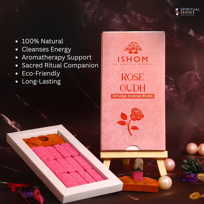 Rose Oudh Incense Bricks