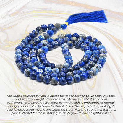 Lapiz Lazuli Jaap Mala 108 Beads