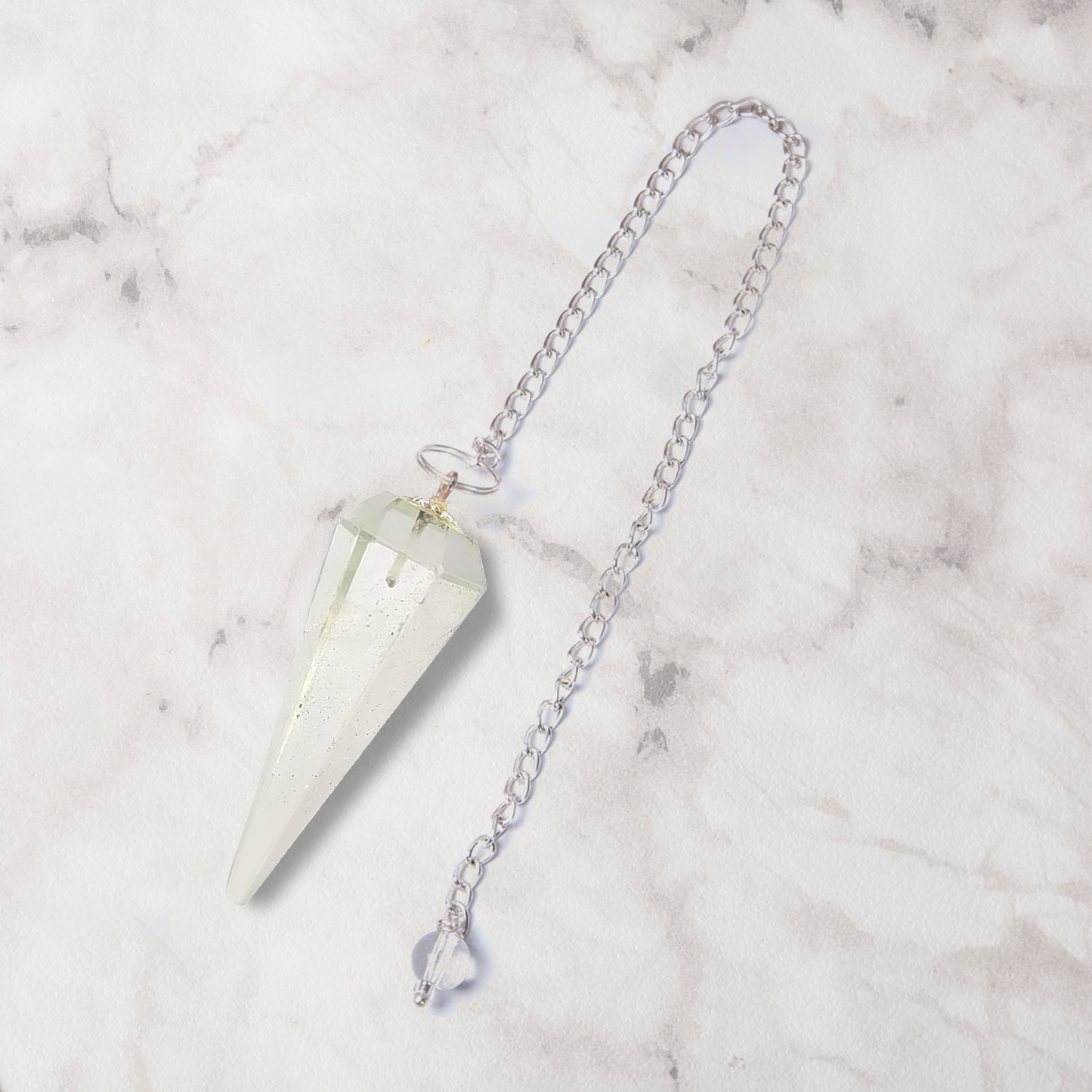 Clear Quartz Gemstone Pendulum