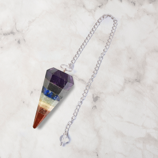 7 Chakra Gemstone Pendulum