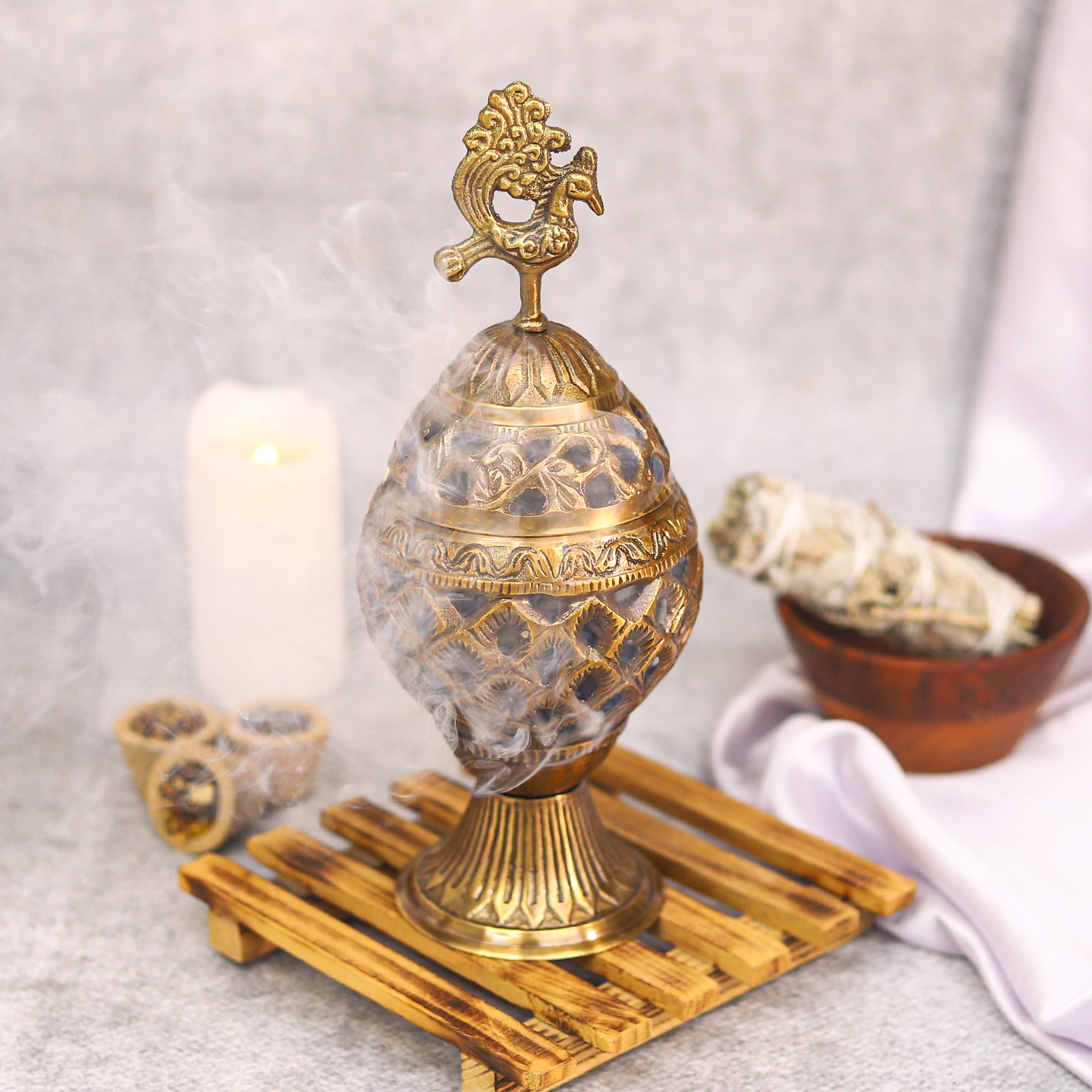 Brass incense burner 