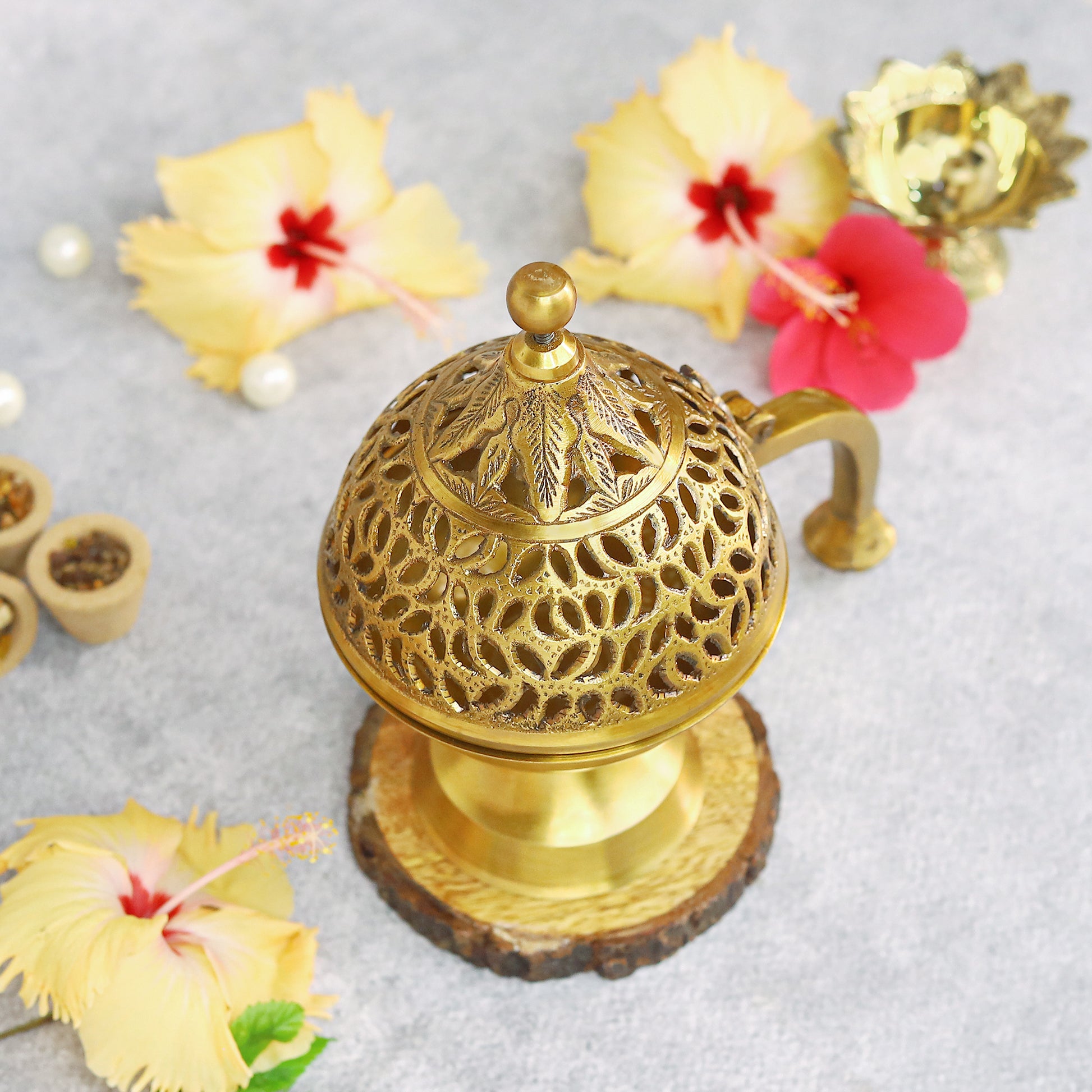 brass incense burner