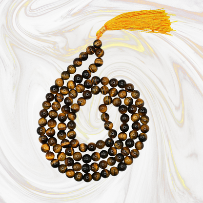 Tiger Eye Jaap Mala 108 Beads