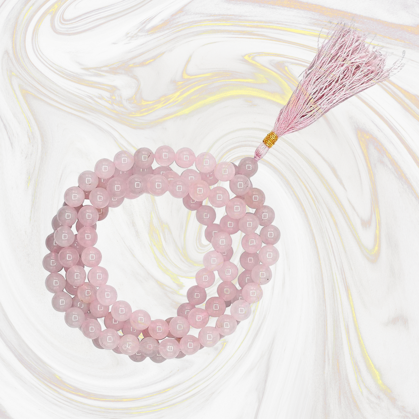 Rose Quartz Jaap Mala 108 Beads