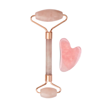 Rose Quartz Face Massage Roller