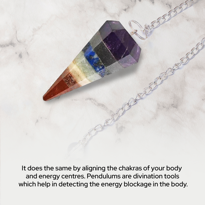 7 Chakra Gemstone Pendulum