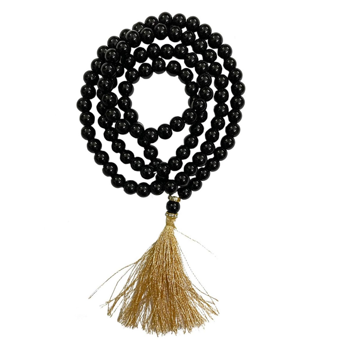 Black Obsidian Jaap Mala 108 Beads