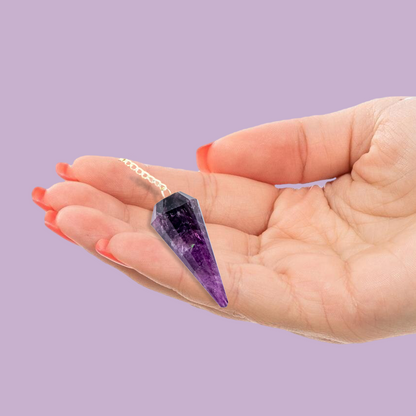 Amethyst Gemstone Pendulum