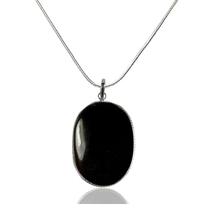 Black Tourmaline Gemstone Pendant