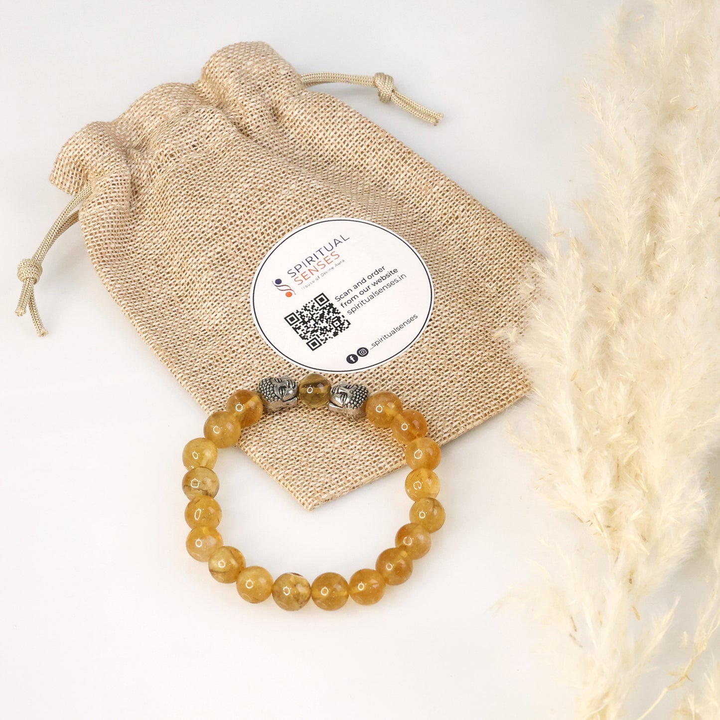 Citrine Bead Bracelet