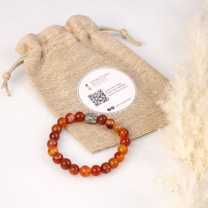 Carnelian Beads Bracelet