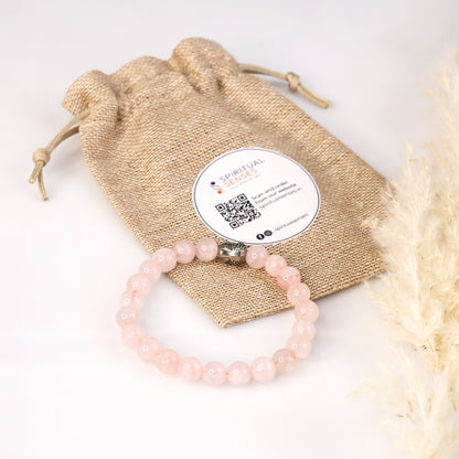 Rose Quartz Beads Bracelet