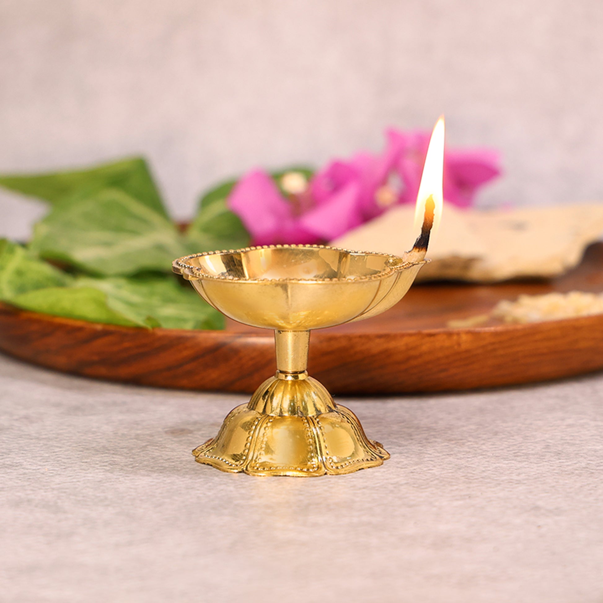 brass diya 