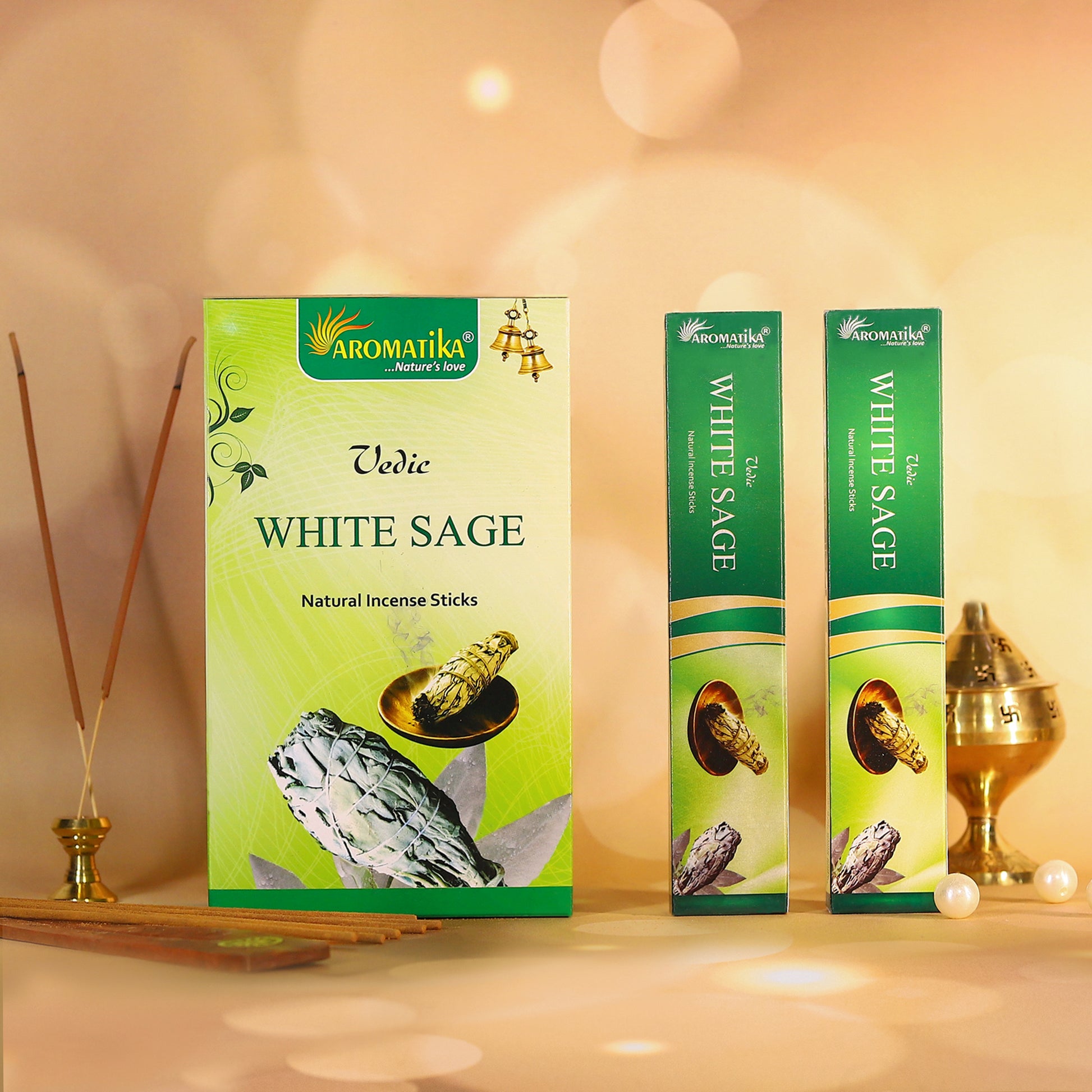 vedic White sage natural agarbatti incense sticks