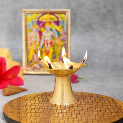 brass diya Star lamp