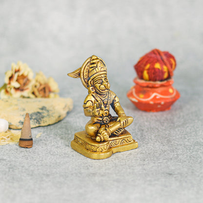 brass hanuman idol for pooja