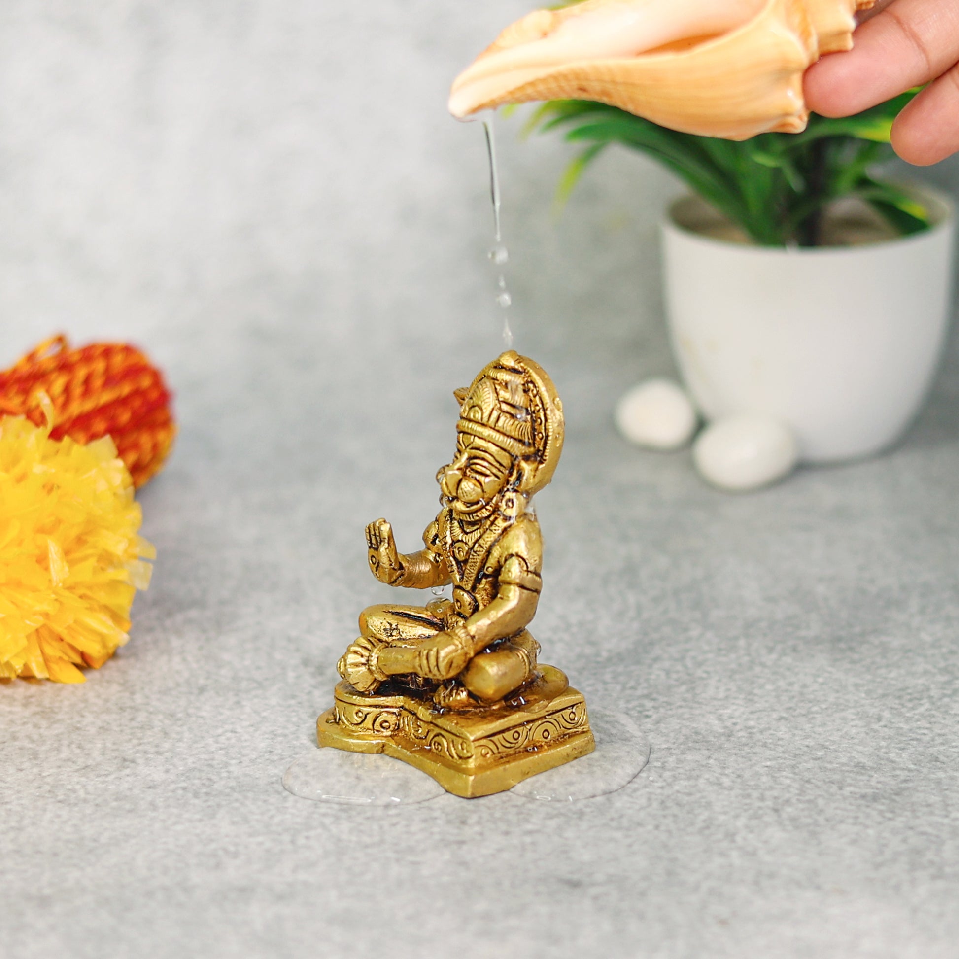 brass hanuman ji murti for home