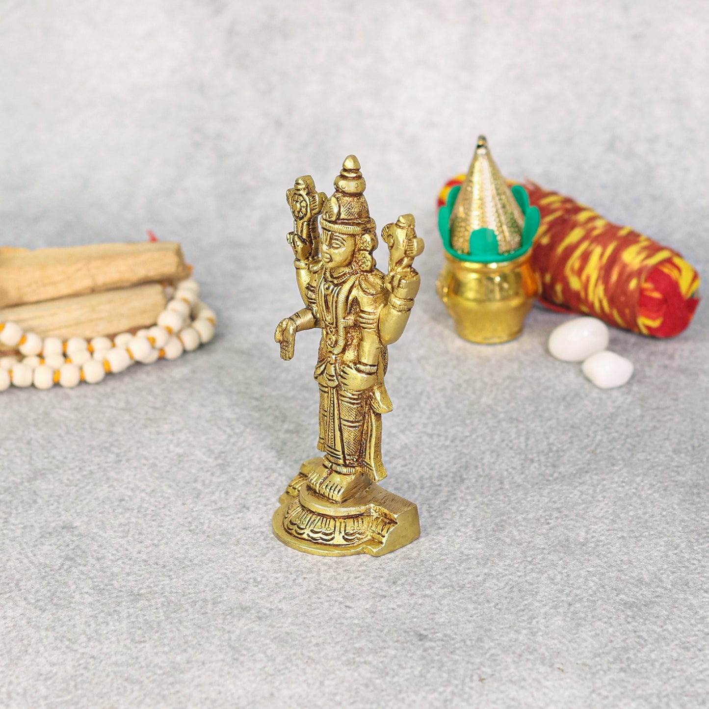 brass vishnu statue 