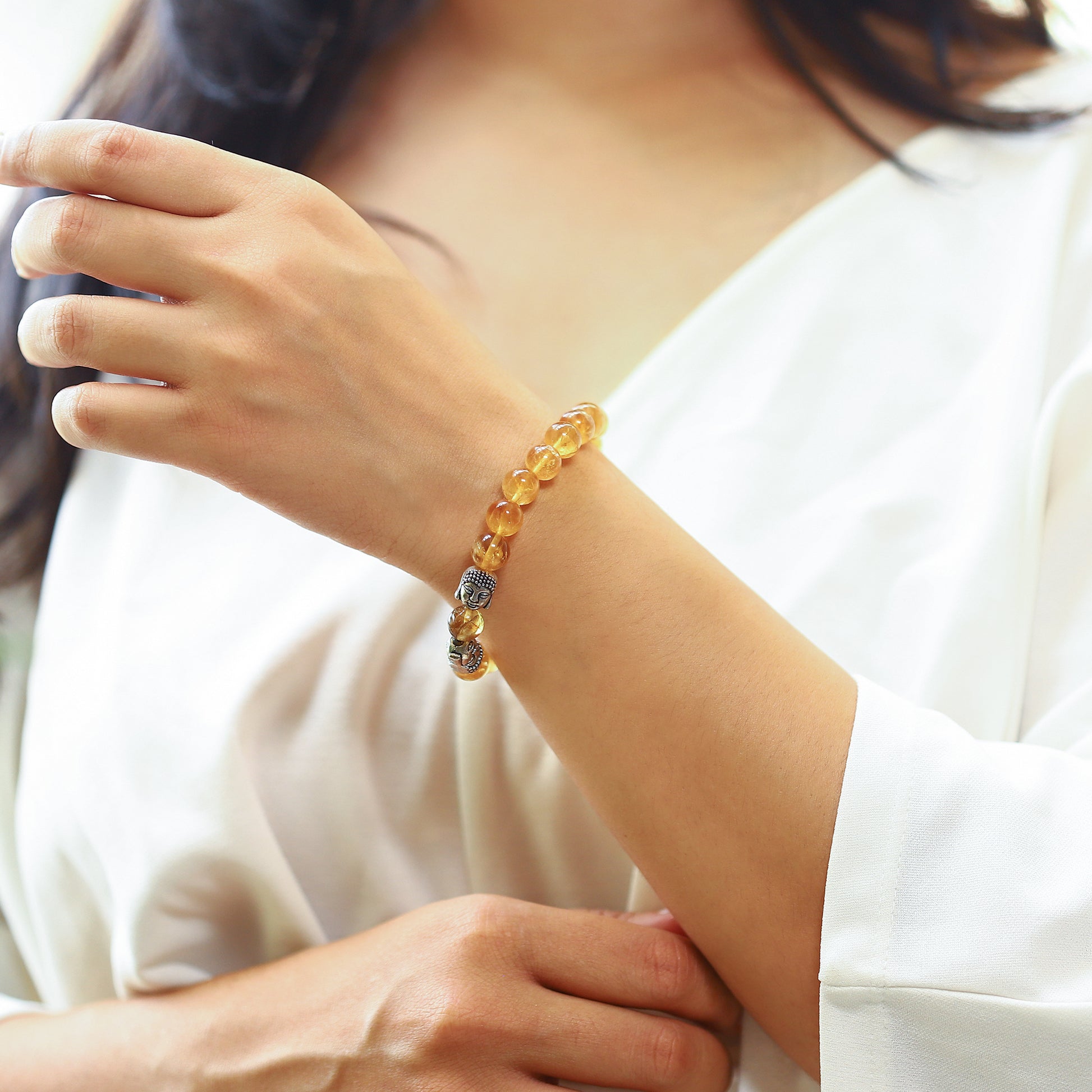 citrine stone bracelet