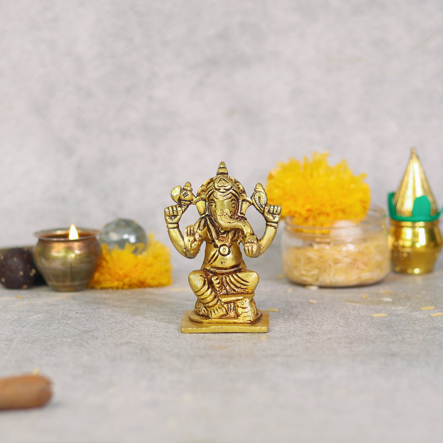 brass ganesha