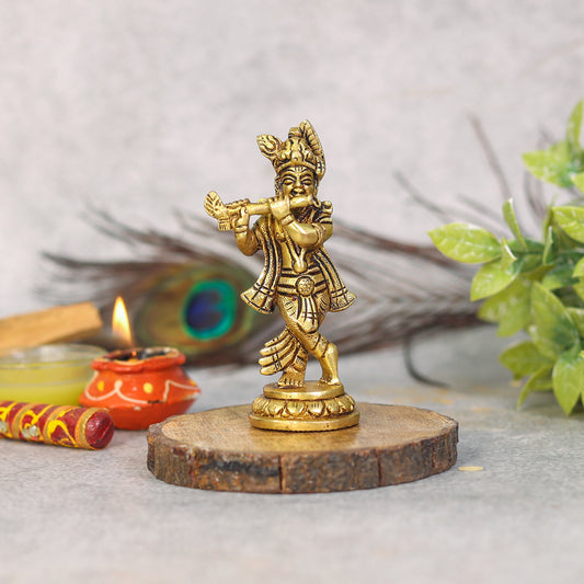 brass kartikeya idol