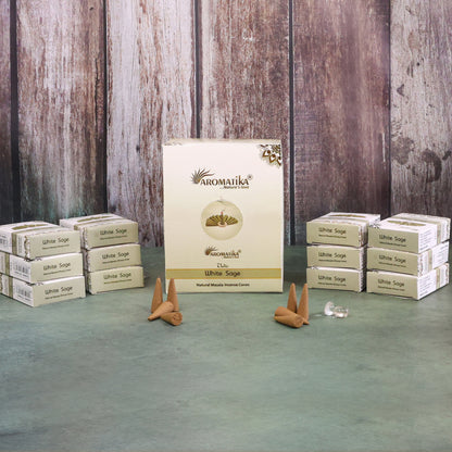 white sage natural incense cones