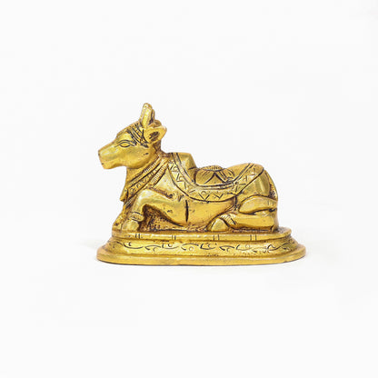 Brass Nandi Bull Statue