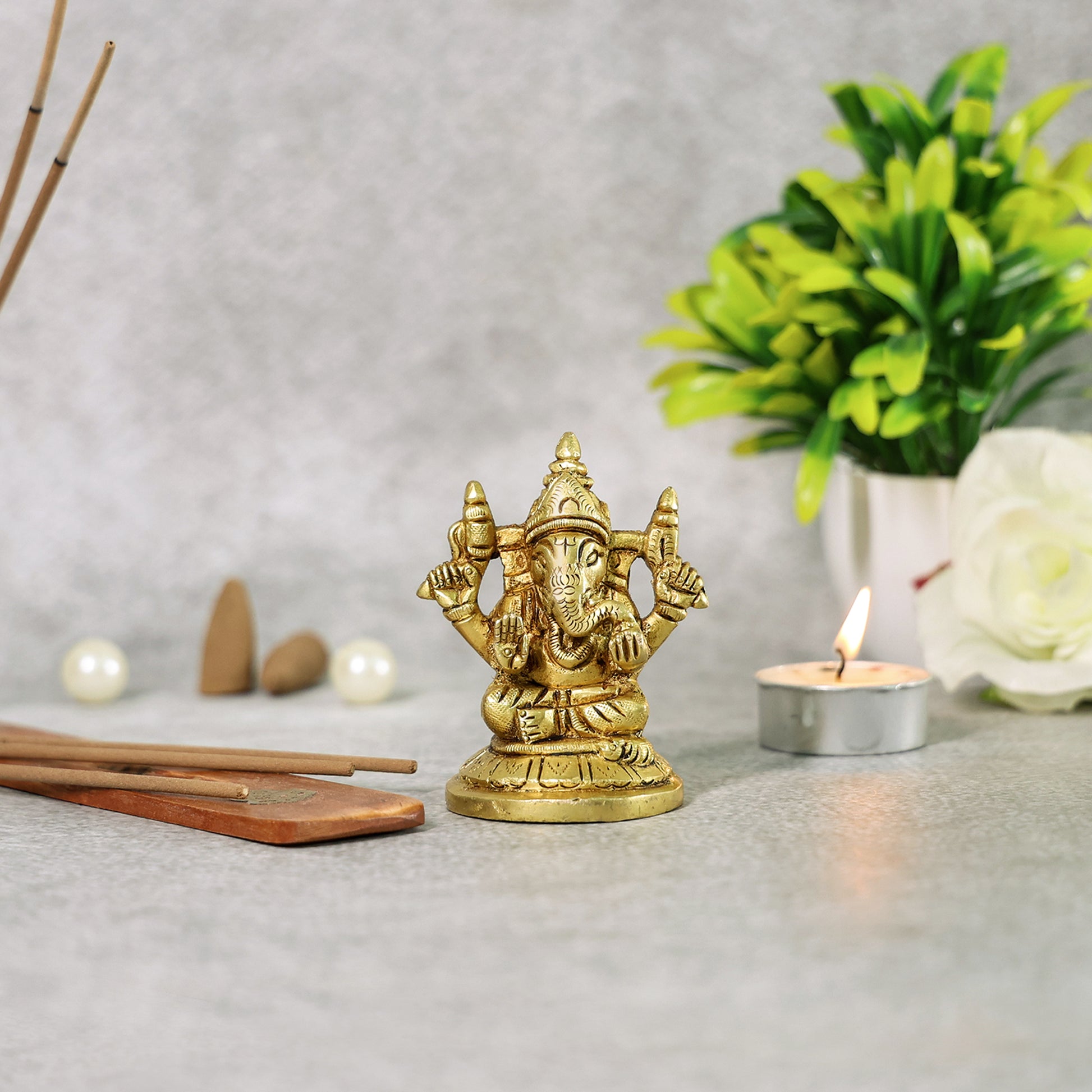 Brass ganesha ji