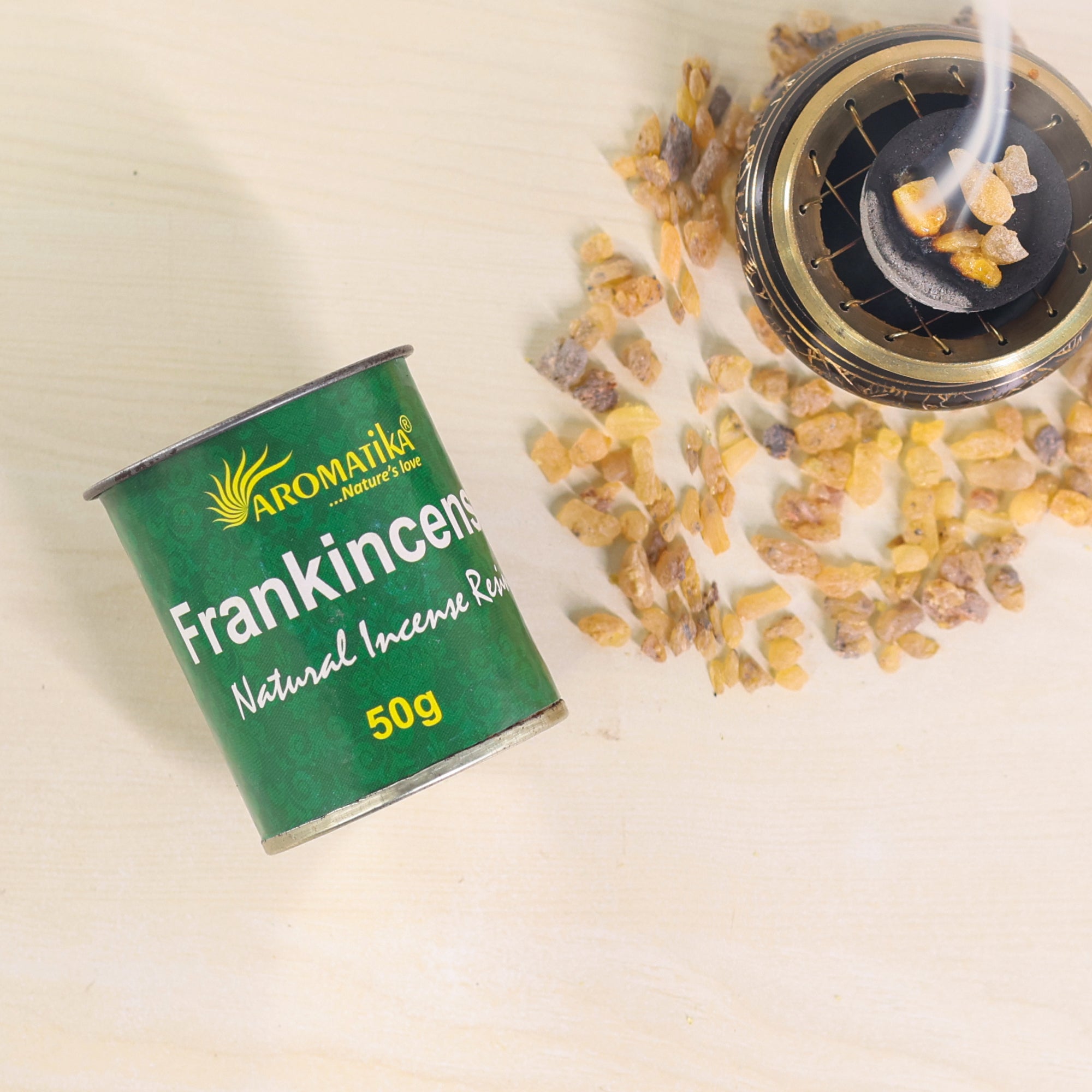 frankincense resin jar