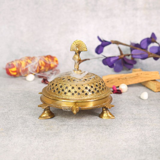 Brass Incense Burner Tortoise