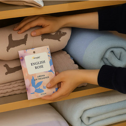 Fragrance Sachet Pack of 6 (Sandalwood, French Lavender, English Rose, Lily Blossom, Fresh Linen & Citrus)