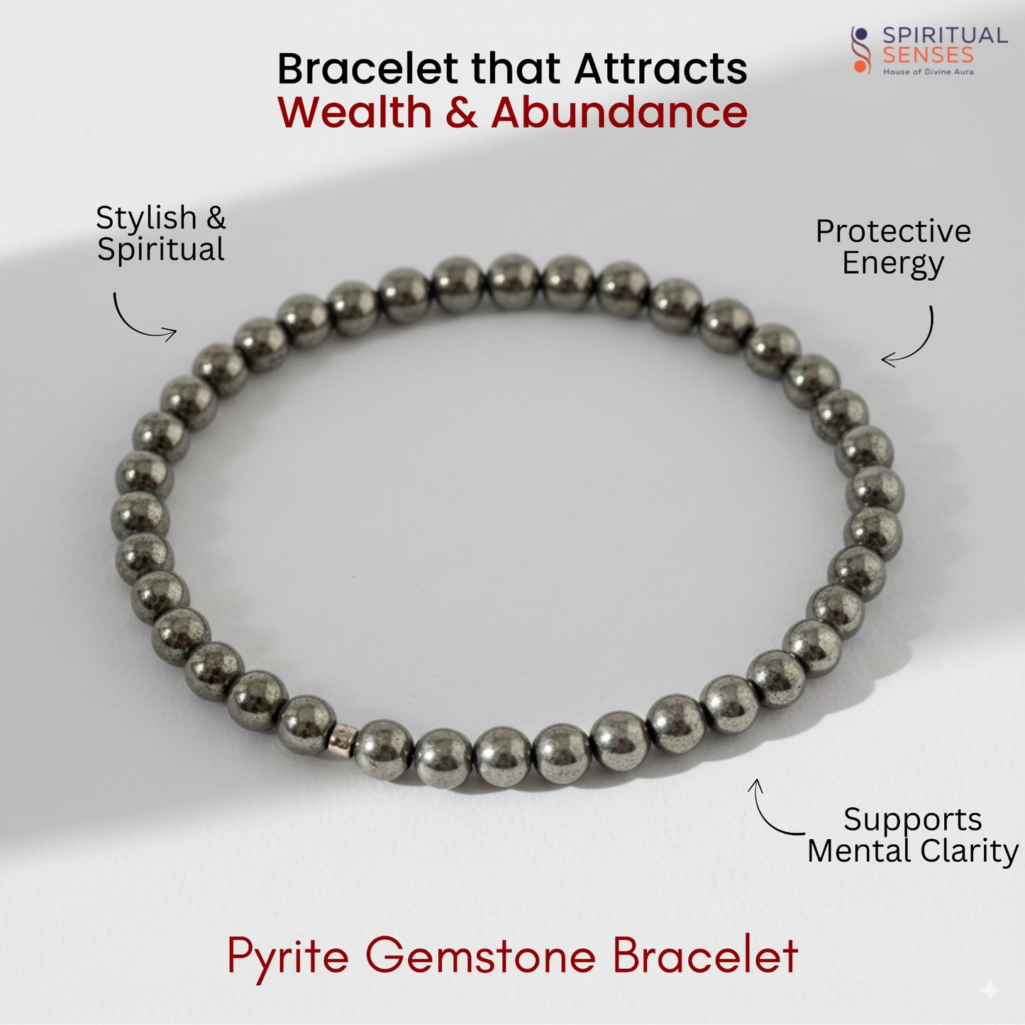 Pyrite Gemstone Bracelet