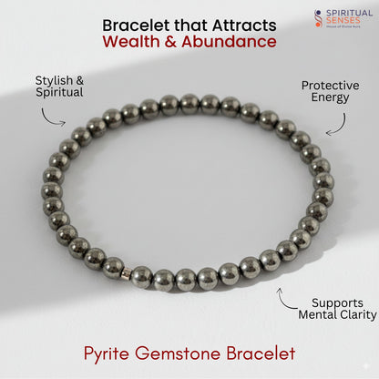 Pyrite Gemstone Bracelet