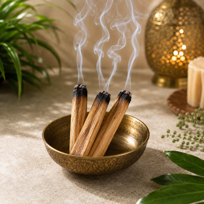 ARO VATIKA Palo Santo Wood Smudge Sticks – 100% Natural Artisan-Cut Holy Wood from Peru, 4 Inch, Pack of 5