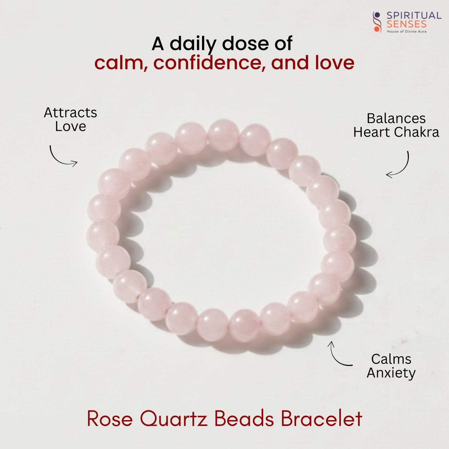 Rose Quartz Beads Bracelet