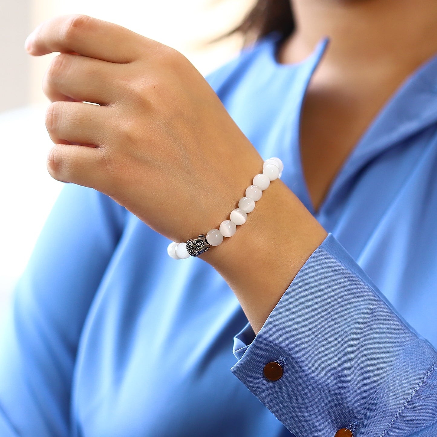 selenite crystal bracelet 